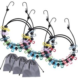 Colorful Clothesline with Clips